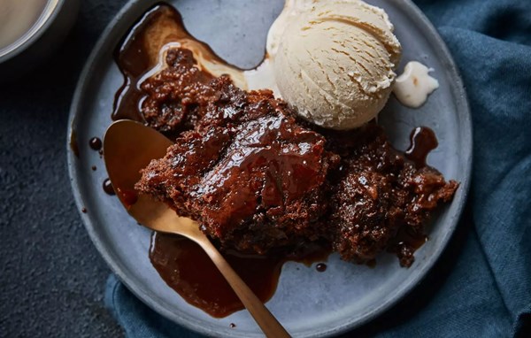 Mexican-inspired hot chocolate self-saucing pudding