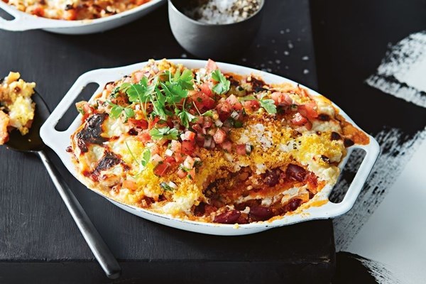 Mexican lasagne