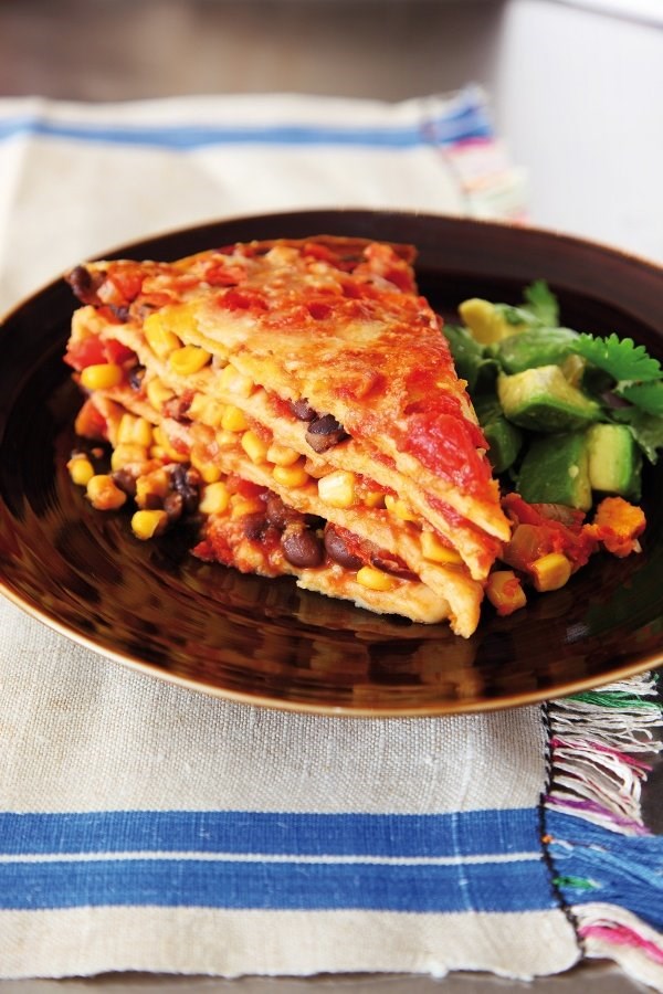 Mexican lasagne