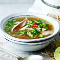 Mexican lime and tortilla soup