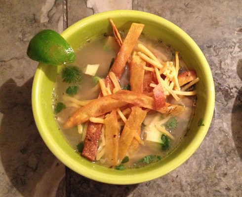 Mexican lime soup (Sopa de lima)