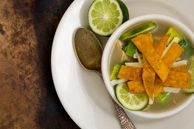 Mexican lime soup (Sopa de lima)