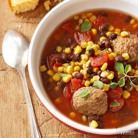 Mexican meatball stew