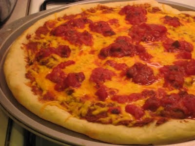Mexican nacho pizza