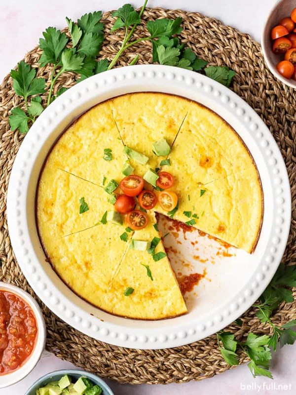Mexican omelet pie