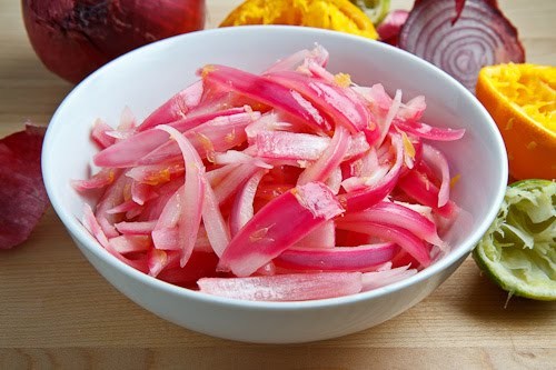Mexican pickled red onions