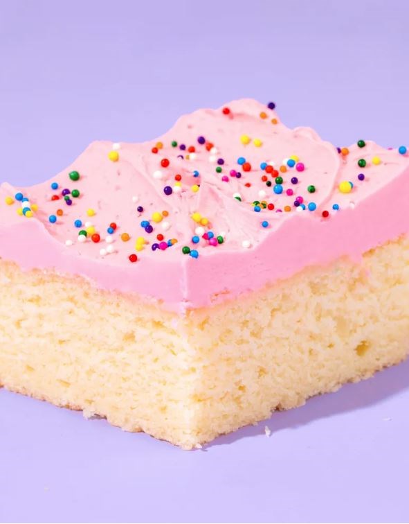 Mexican pink cake (Cortadillo)