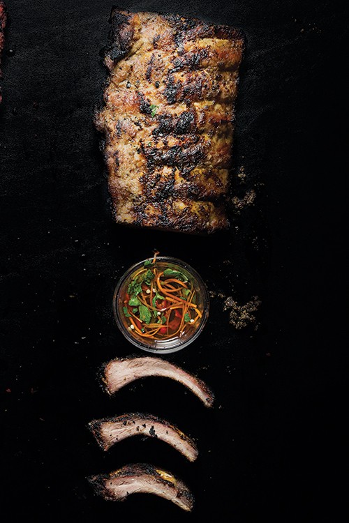Mexican pork spareribs (Costillas adobadas)