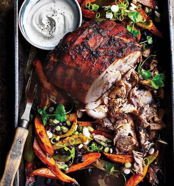 Mexican pork with sweet potatoes