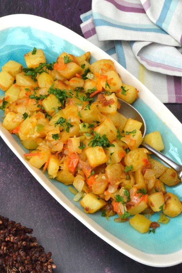 Mexican potatoes (Papas a la Mexicana)
