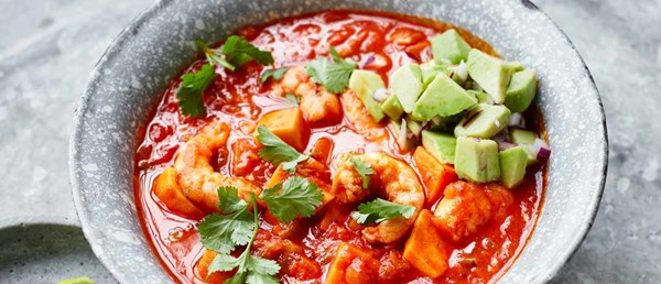 Mexican prawn soup