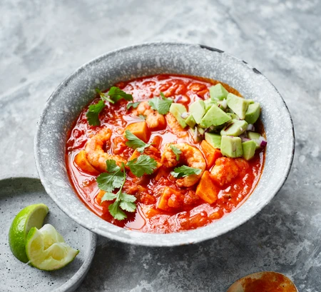 Mexican prawn soup