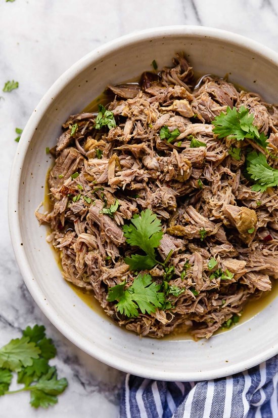 Mexican pulled pork (Slow cooked pork carnitas)