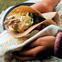 Mexican pulled pork wraps
