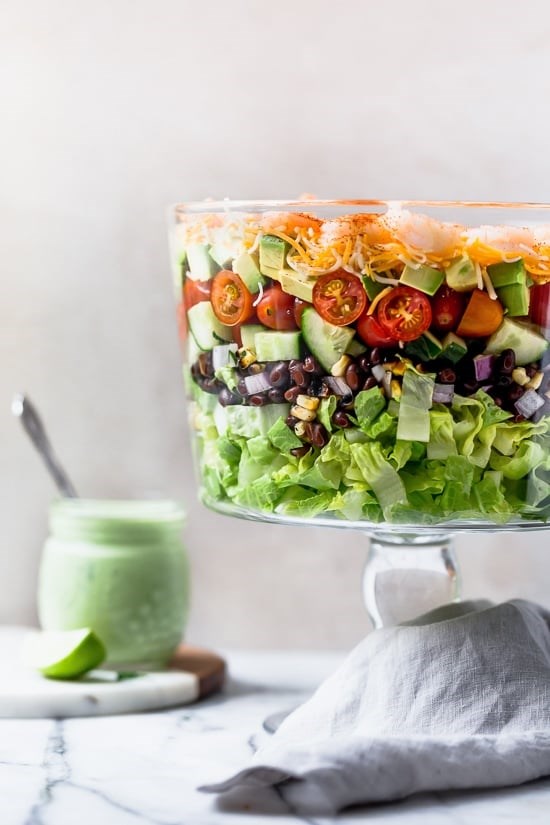 Mexican shrimp Cobb salad