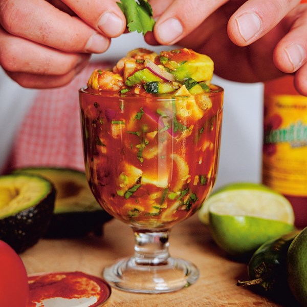 Mexican shrimp cocktail