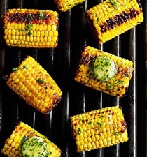 Mexican-spiced corn on the cob with garlic and herb butter