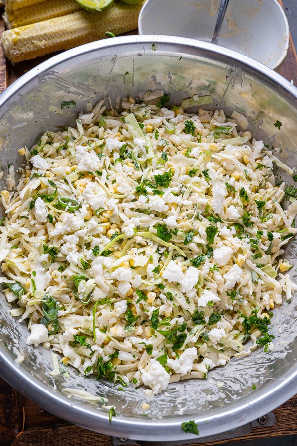 Mexican street corn coleslaw