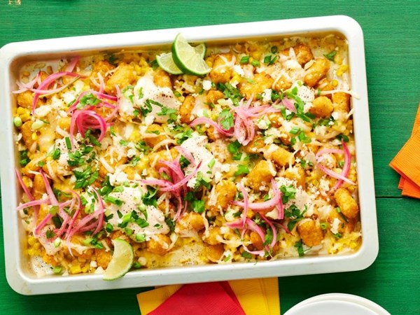 Mexican street corn loaded Tots 