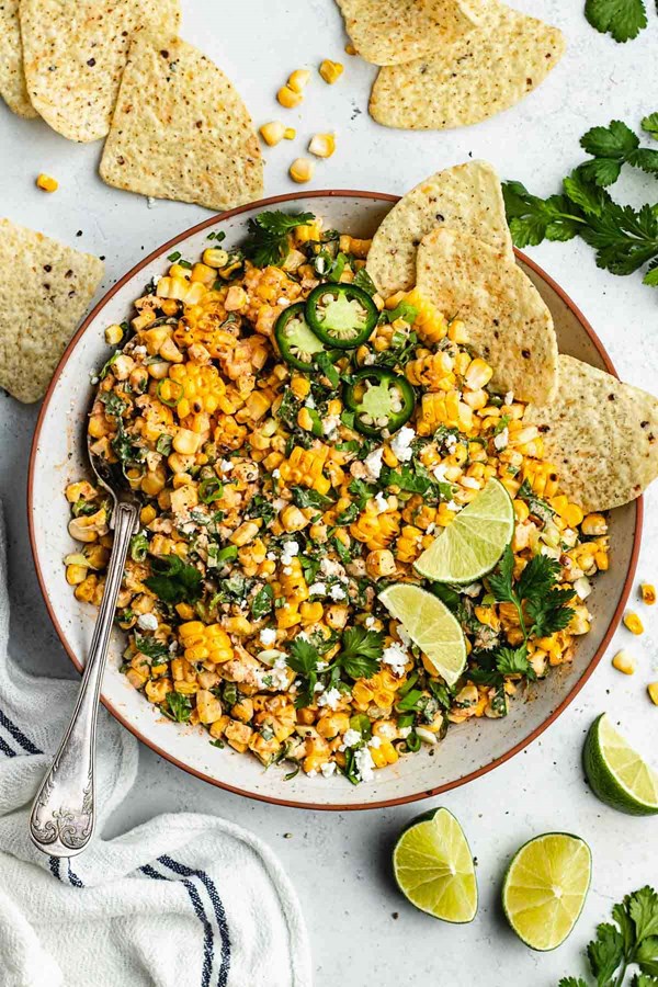 Mexican street corn salad