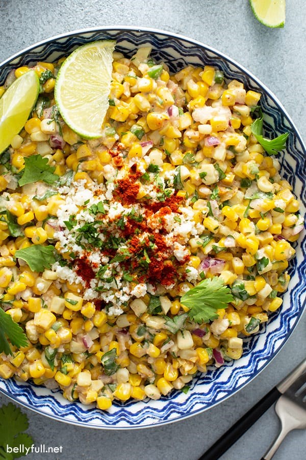 Mexican street corn salad (Esquites)