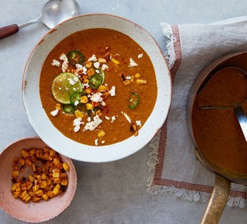 Mexican street corn soup