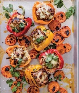Mexican stuffed peppers with chipotle sweet potatoes