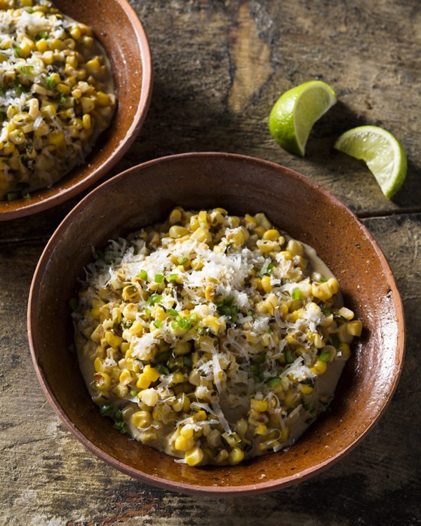 Mexican-style corn with chili and lime (Esquites)