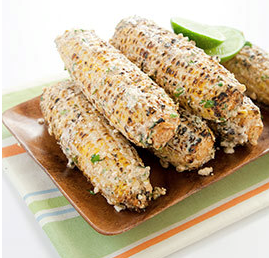Mexican-style grilled corn