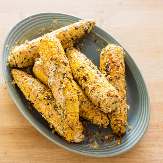 Mexican-style grilled corn