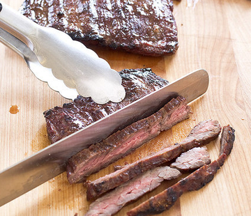 Mexican-style grilled steak (Carne asada)