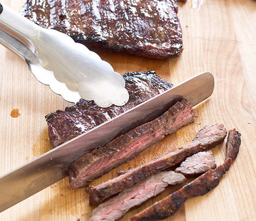 Mexican-style grilled steak (Carne asada)