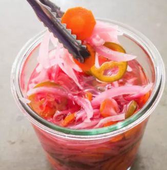 Mexican-style pickled vegetables (Escabèche)