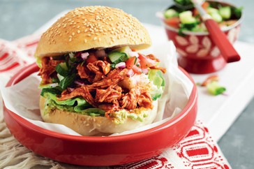 Mexican-style turkey burgers