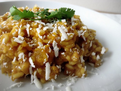 Mexican sweet potato risotto