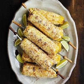 Mexican sweetcorn with smoky chilli, cheese and lime