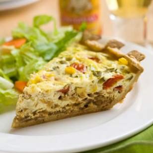 Mexican vegetarian quiche