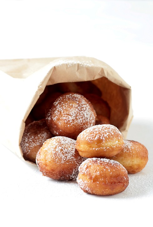 Meyer lemon & sour cream donuts