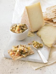 Meyer lemon and green olive relish
