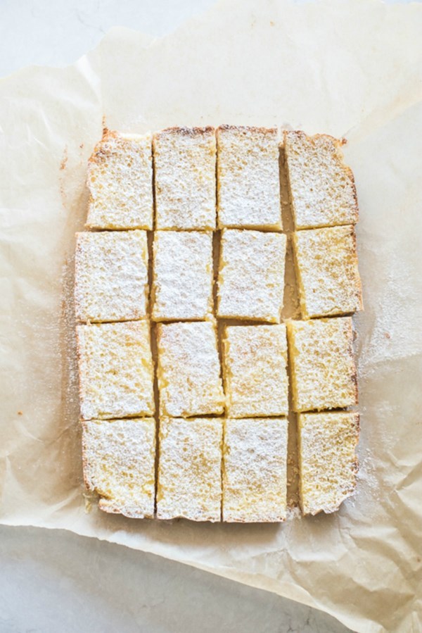 Meyer lemon bars with coconut crust