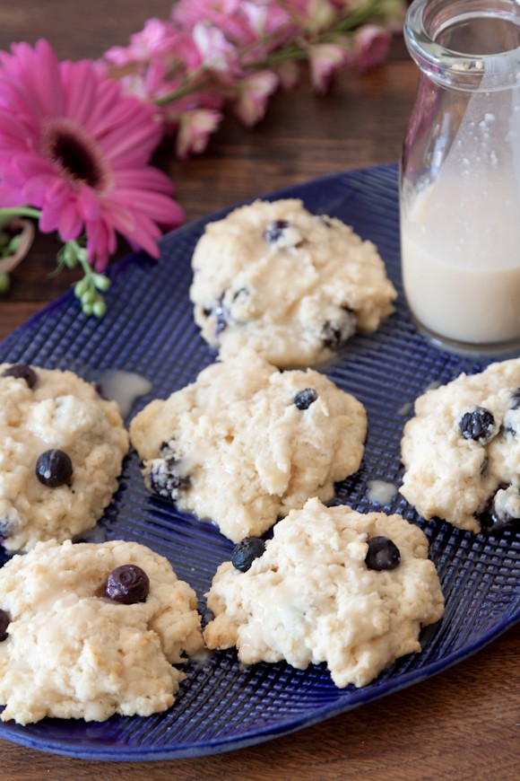 Meyer lemon blueberry scones