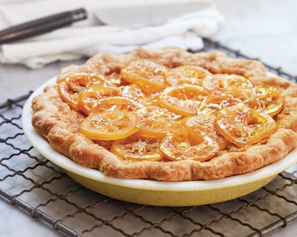 Meyer lemon buttermilk pie