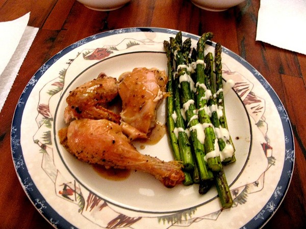 Meyer lemon chicken & asparagus