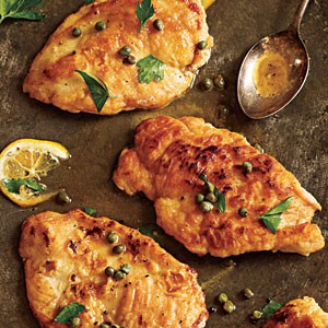 Meyer lemon chicken piccata