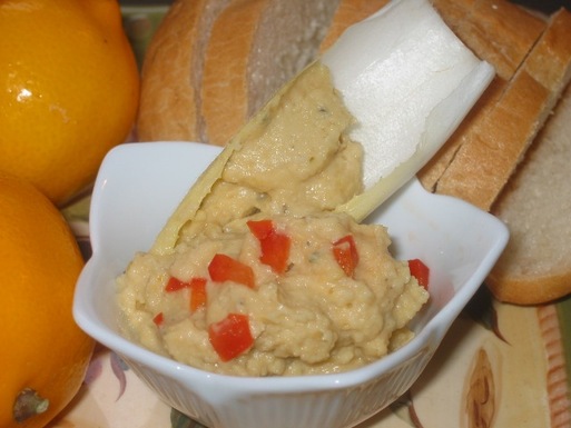 Meyer lemon chickpea dip