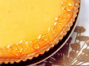 Meyer lemon curd tart