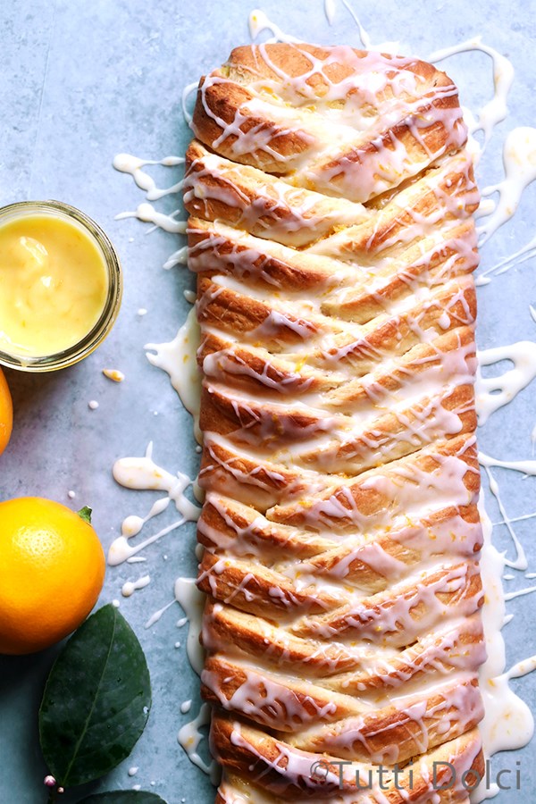 Meyer lemon Danish braid