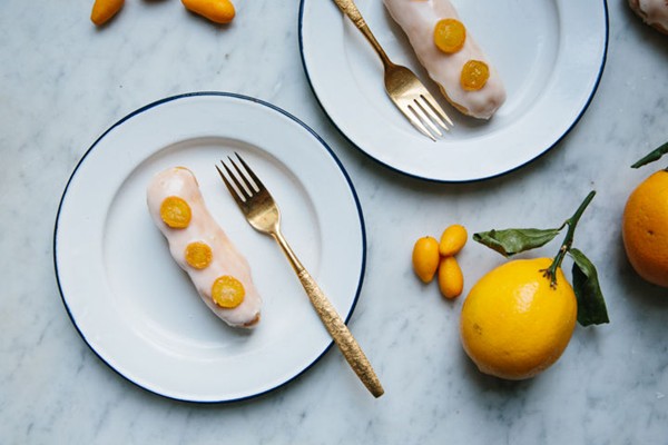 Meyer lemon eclairs