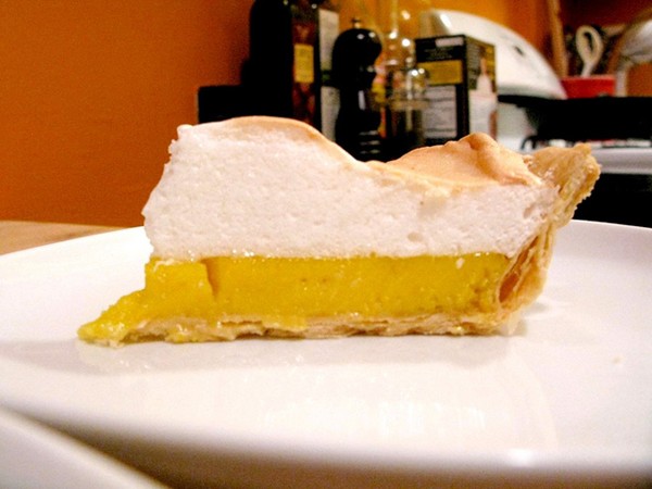 Meyer lemon meringue pie