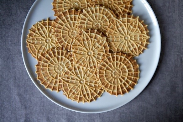 Meyer lemon pizzelle